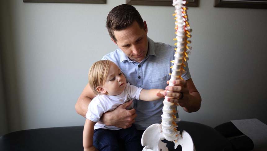 exam with pediatric chiropractor in Irvine