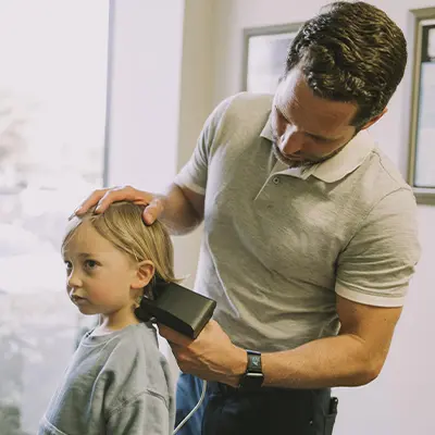 Irvine pediatric chiropractic adjustment